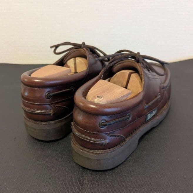 希少 Paraboot デッキシューズ デカタグ 5.5 ブラウン