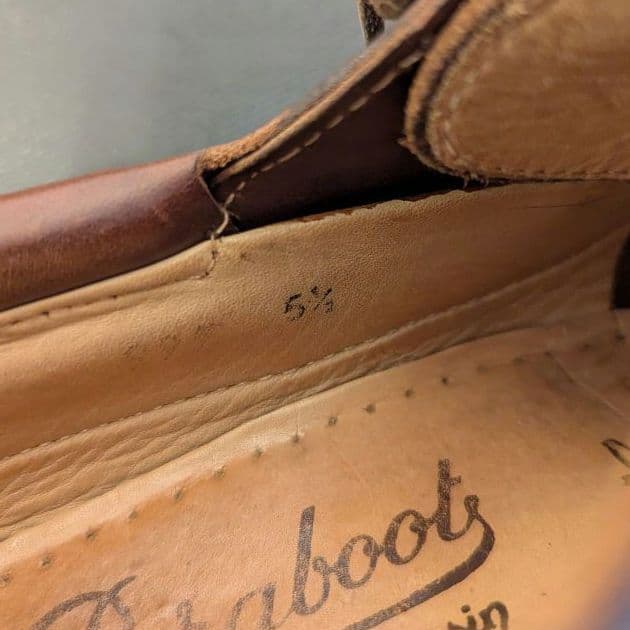 希少 Paraboot デッキシューズ デカタグ 5.5 ブラウン