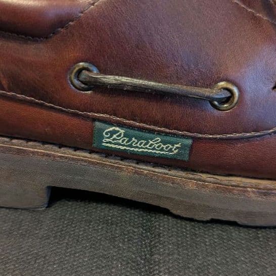 希少 Paraboot デッキシューズ デカタグ 5.5 ブラウン