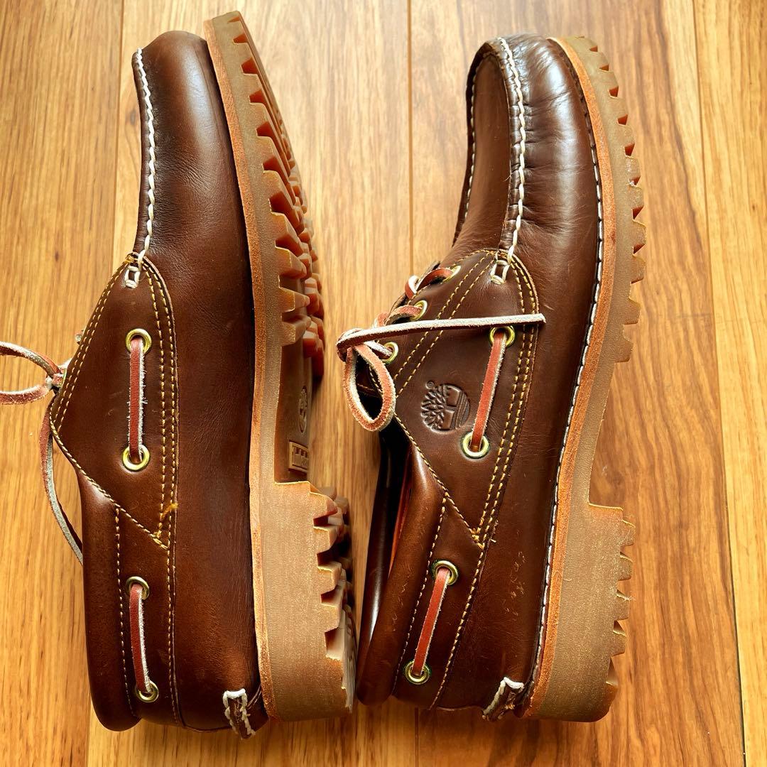 【極美品】TIMBERLAND 3EYE CLASSIC LUG モカシン
