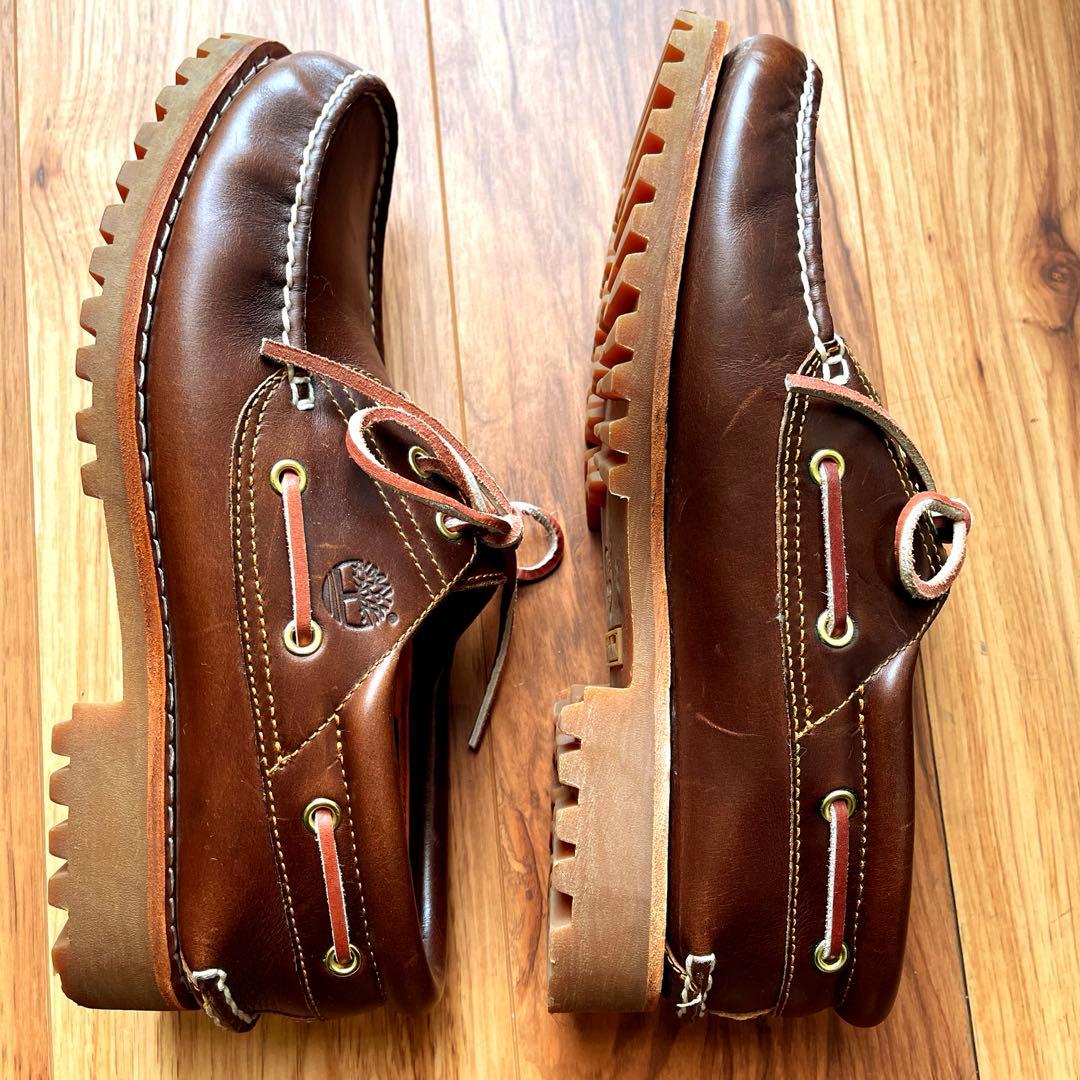 【極美品】TIMBERLAND 3EYE CLASSIC LUG モカシン