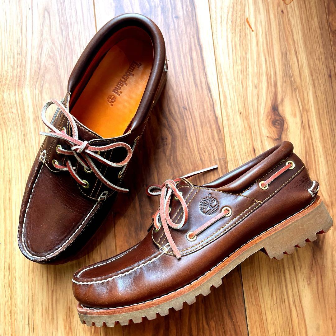 【極美品】TIMBERLAND 3EYE CLASSIC LUG モカシン