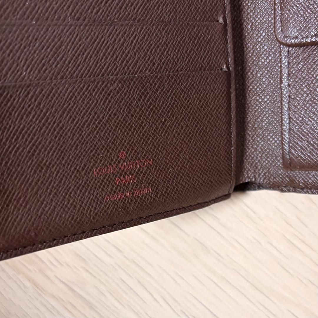 値下不可【極美品】ルイ・ヴィトン ダミエ 二つ折り財布