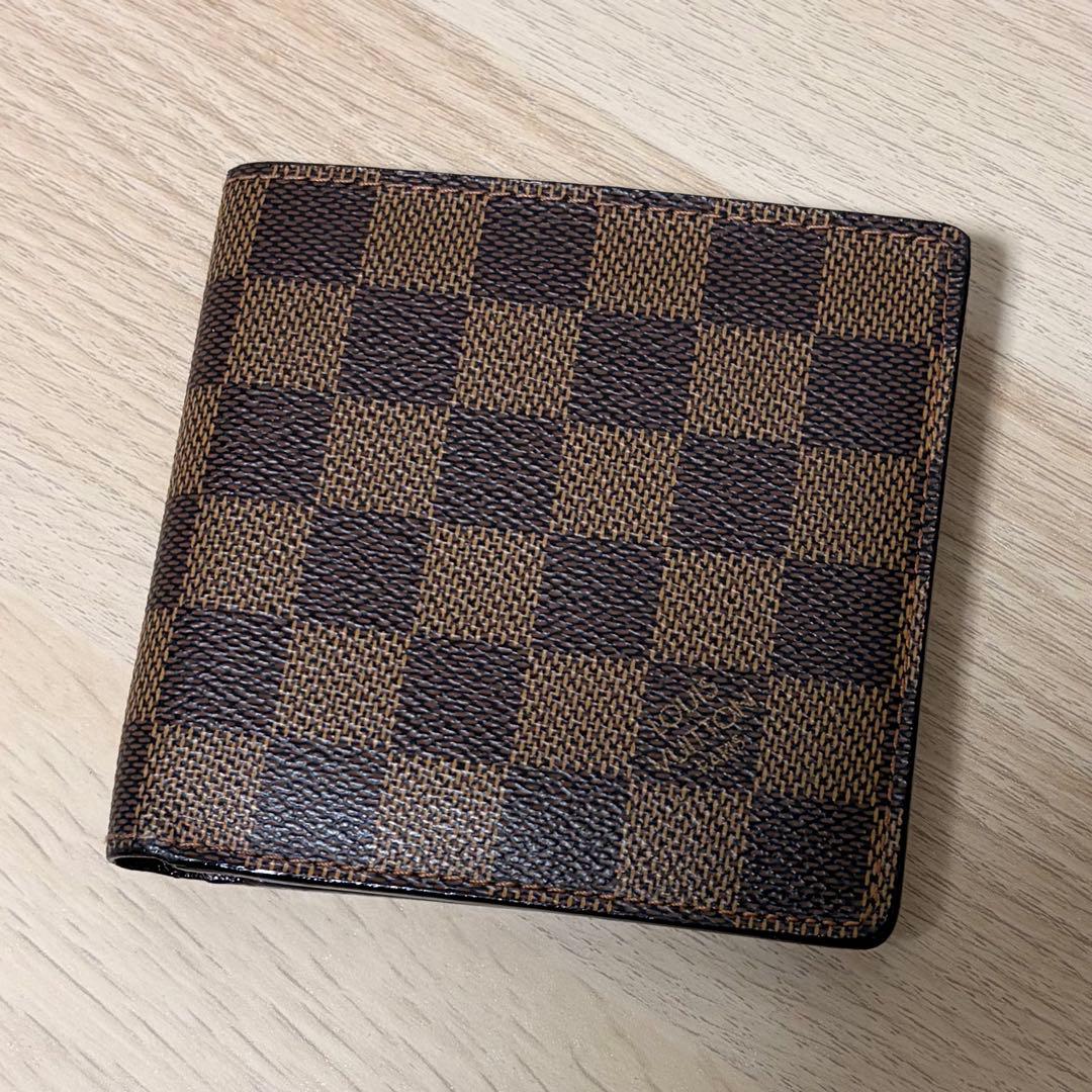値下不可【極美品】ルイ・ヴィトン ダミエ 二つ折り財布