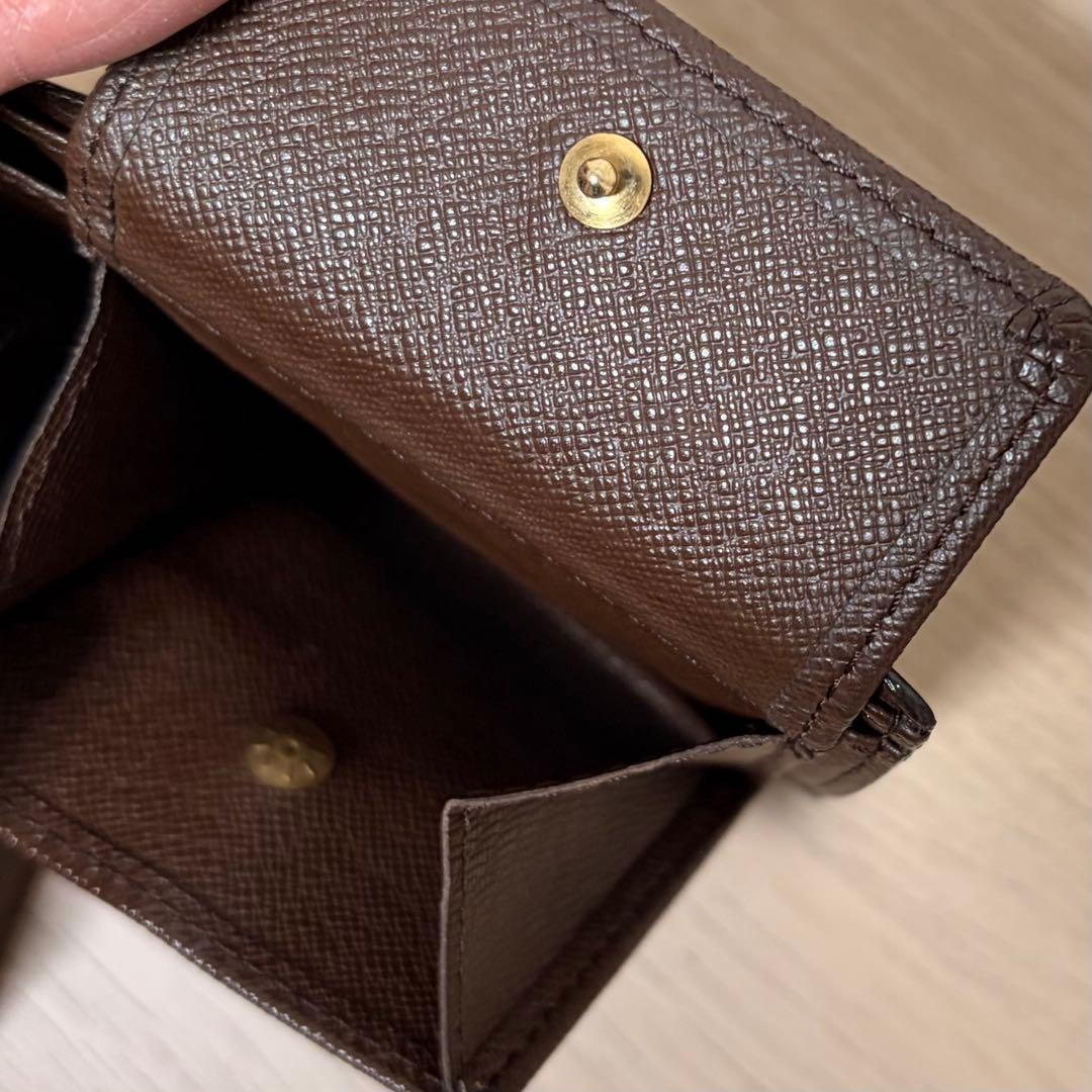 値下不可【極美品】ルイ・ヴィトン ダミエ 二つ折り財布