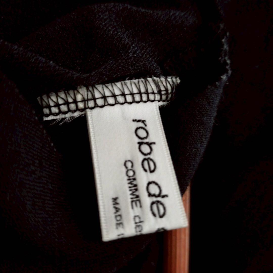 コムデギャルソン 天竺 カットソー レイヤード ジョーゼット シースルー