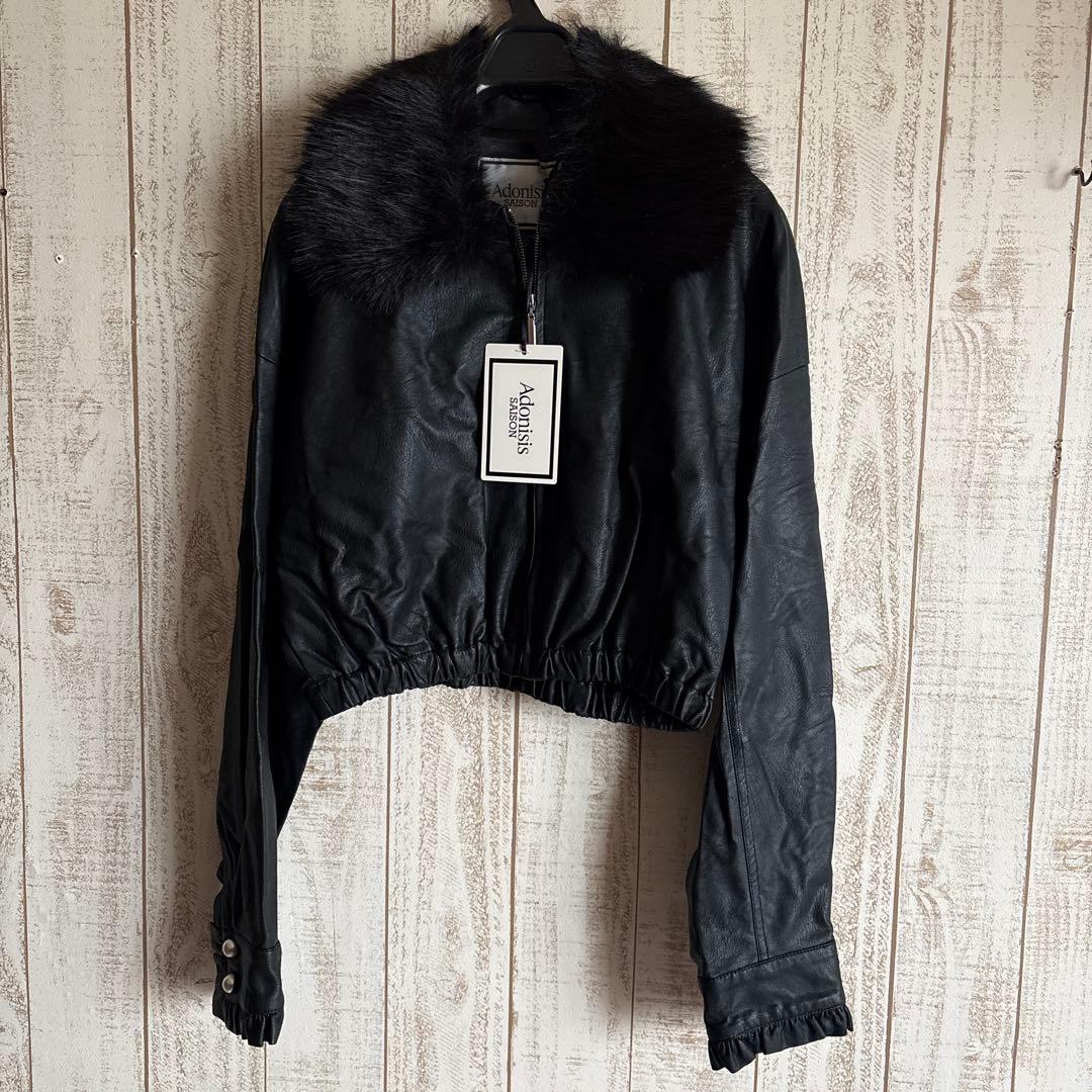 新品　アドニシス　定価¥5万8300円　ジャケット　ファー付き　スコットクラブ