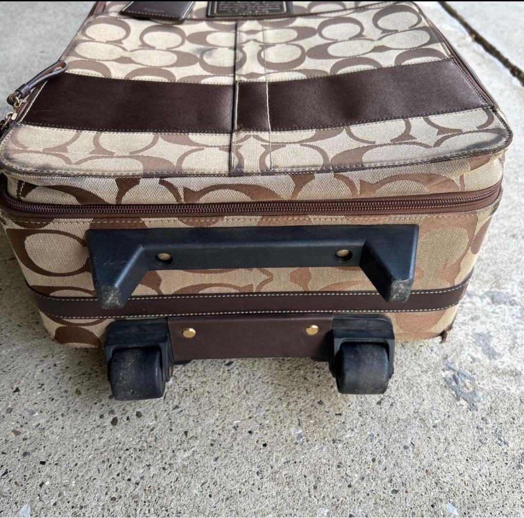 COACH キャリーケース スーツケース レザー 機内持ち込み可 コーチ