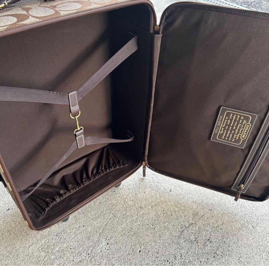 COACH キャリーケース スーツケース レザー 機内持ち込み可 コーチ