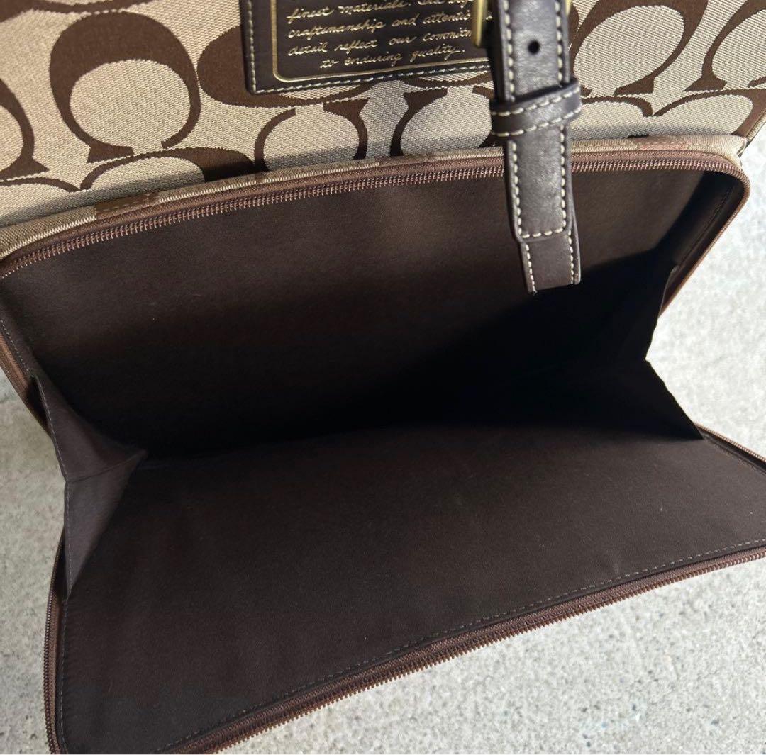 COACH キャリーケース スーツケース レザー 機内持ち込み可 コーチ