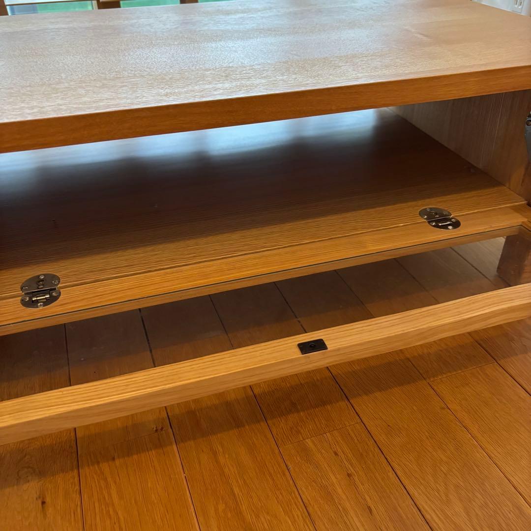 無印良品　テレビボード　タモ(アッシュ)突板