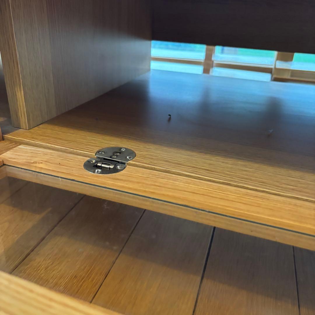 無印良品　テレビボード　タモ(アッシュ)突板