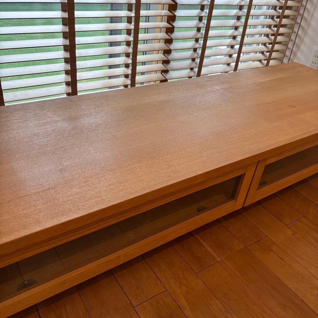 無印良品　テレビボード　タモ(アッシュ)突板