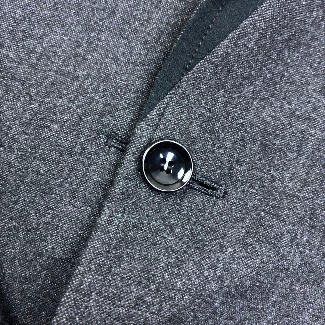 美品　ソフネット　リバーシブル　アンコンジャケット　L　グレー　ブラック