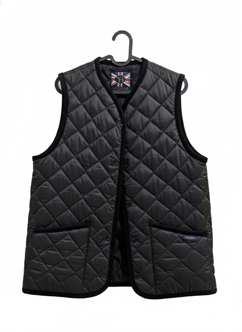 LAVENHAM ブラック ダウンベスト 38