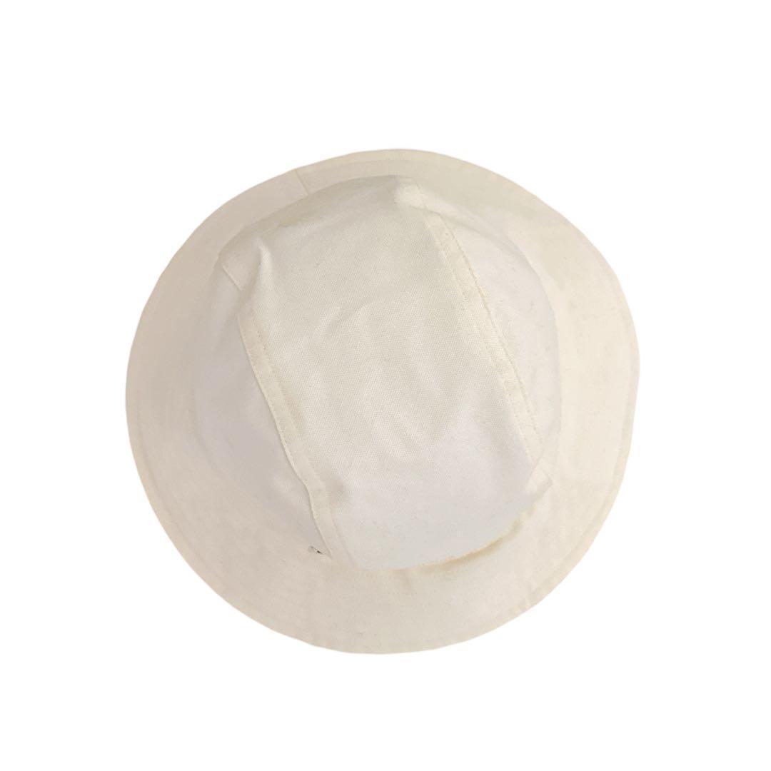 ★エルメス バケットハット 帽子 セリエ コットン 表記57 アイボリー★