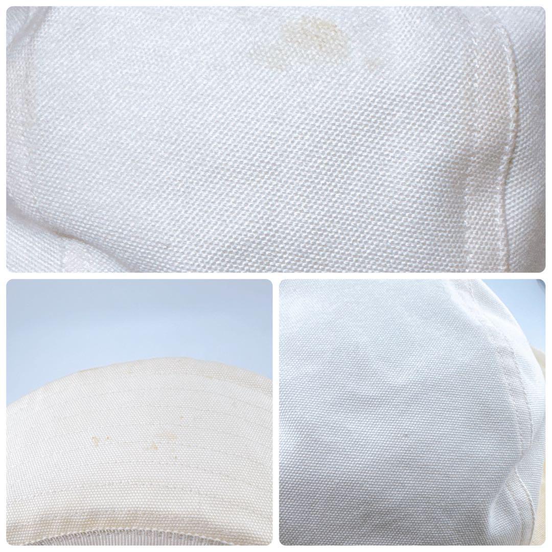 ★エルメス バケットハット 帽子 セリエ コットン 表記57 アイボリー★