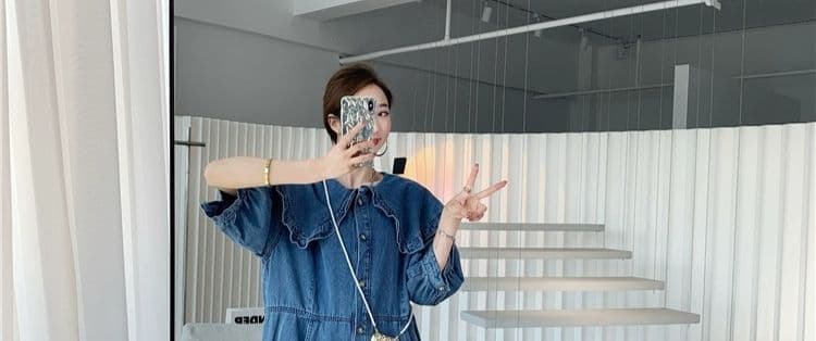 即完売必至✭ゆったりデニムジャンプスーツ★オールシーズン対応！