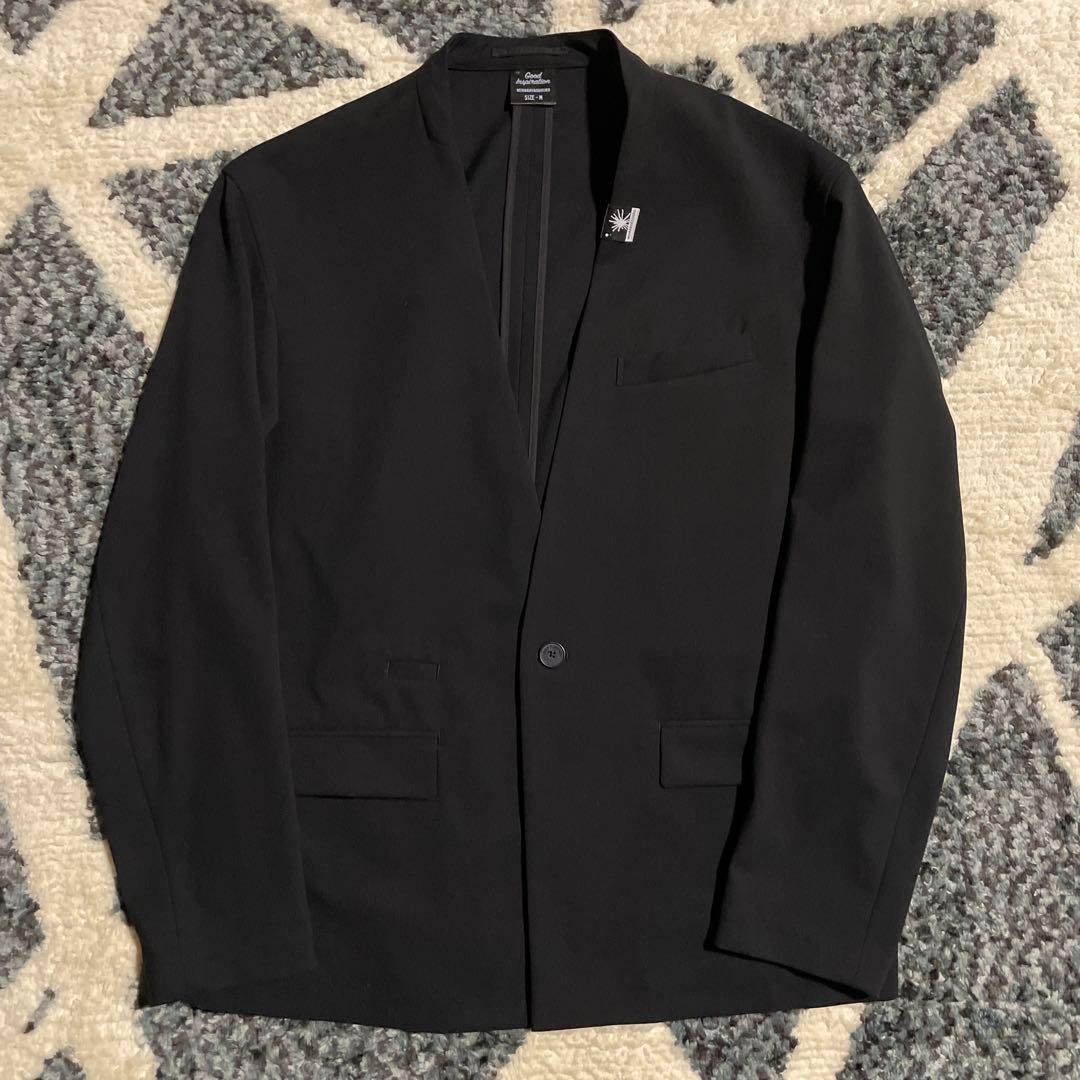 GU×MIHARA YASUHIRO ノーカラージャケット＆テーパードトラウザー