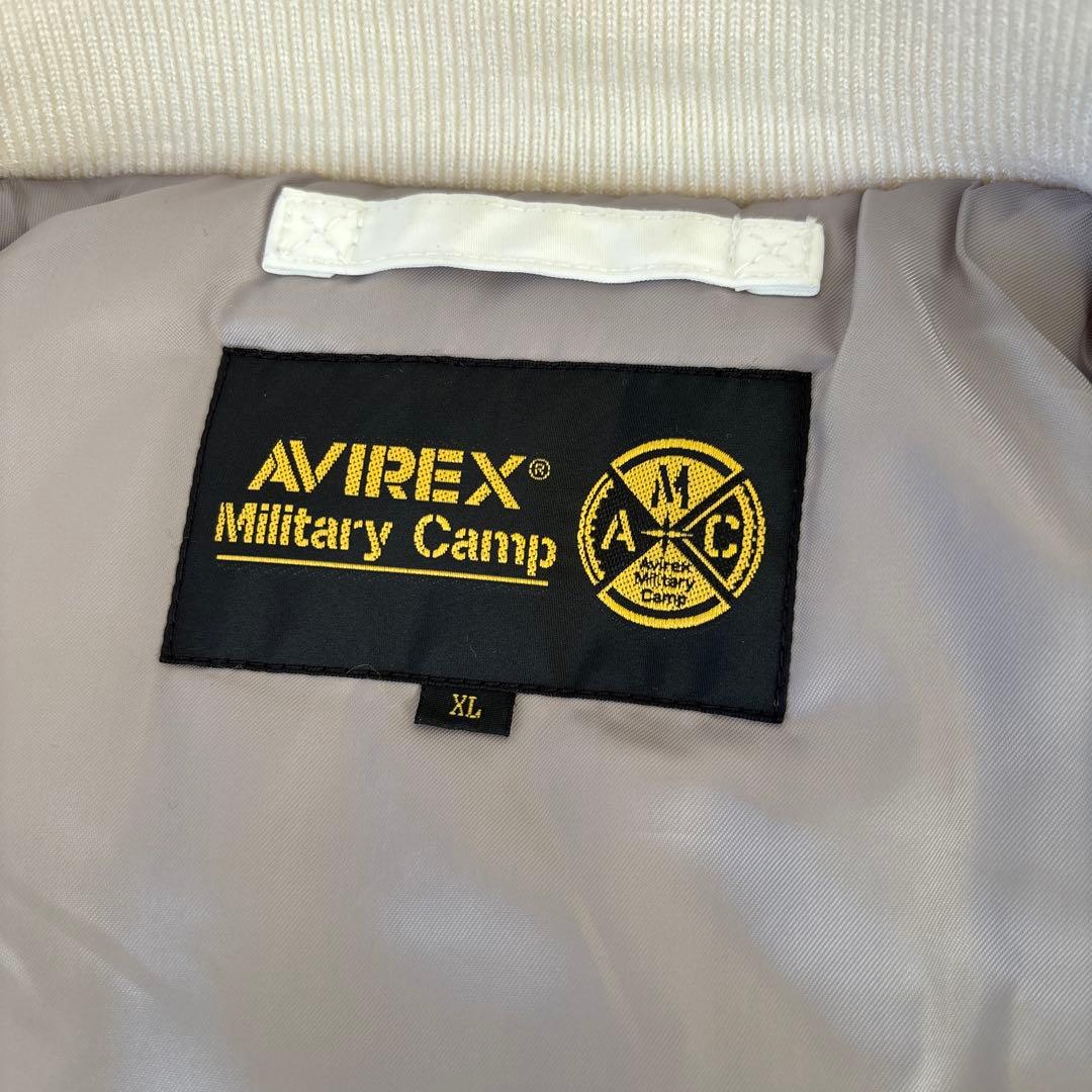 AVIREX HALOフライトジャケット ホワイト XL