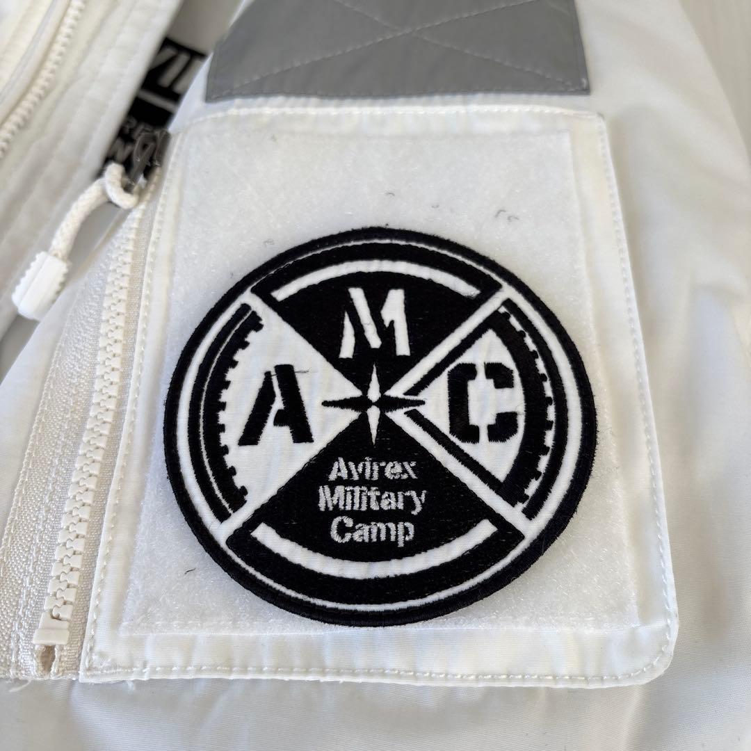 AVIREX HALOフライトジャケット ホワイト XL