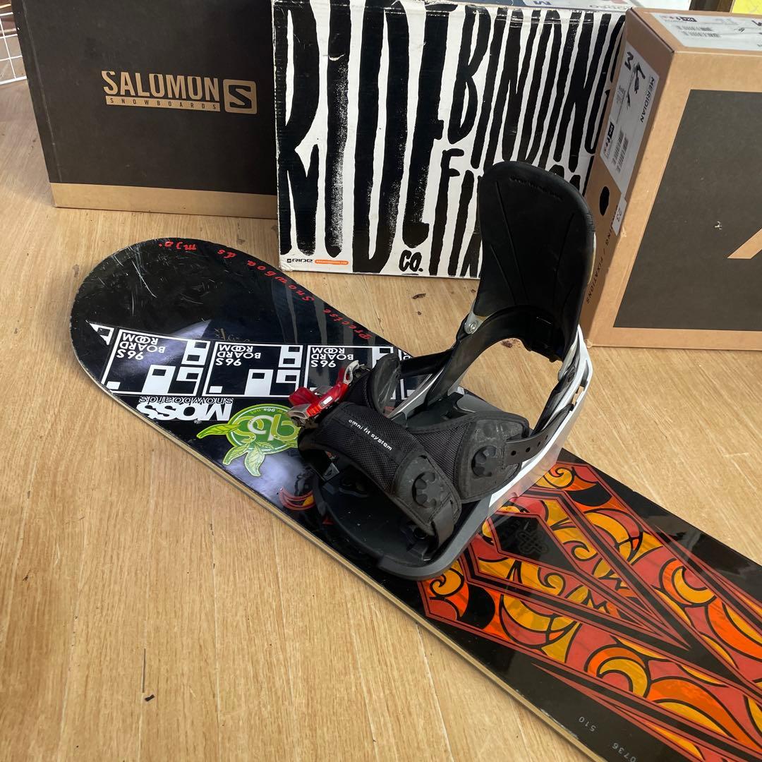 MOSS×KISSMARK　良質国産　モス　スノーボードセット　バイン付
