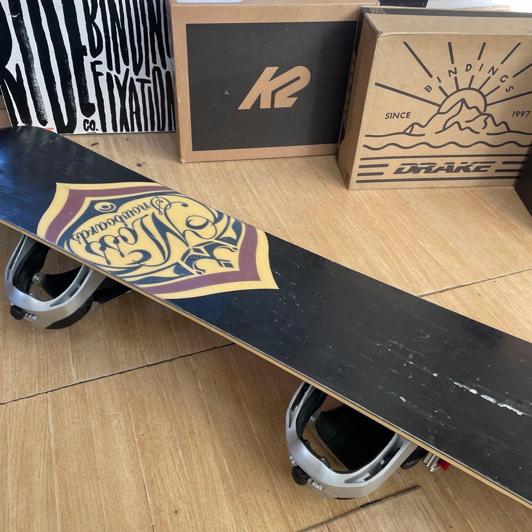 MOSS×KISSMARK　良質国産　モス　スノーボードセット　バイン付