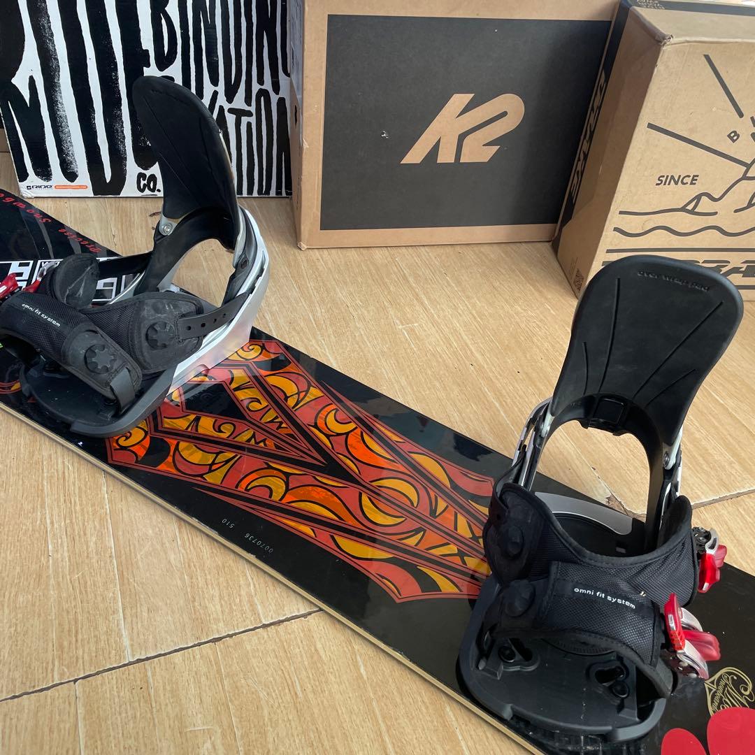 MOSS×KISSMARK　良質国産　モス　スノーボードセット　バイン付