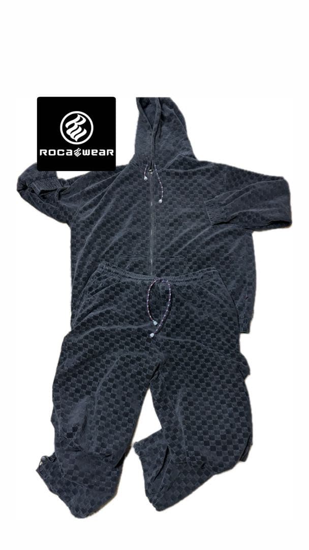 【rocawear】【ロカウェア】 ベロア セットアップ 3XL bboy b系