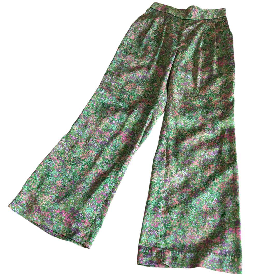 2024/イエナ/IENA/フラワープリントパンツ/ワイド/花柄/カジュアル