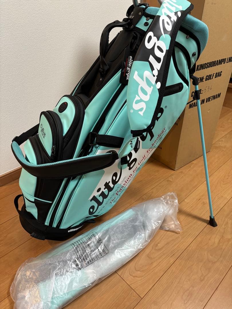超美★限定レアカラーBLUE/BLACK elite grips キャディバック