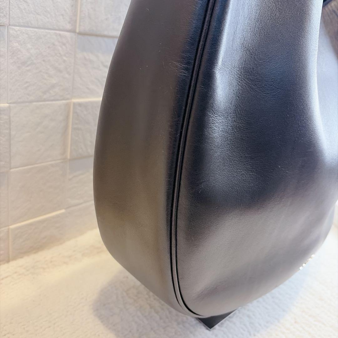 【美品】COACH コーチ ホーボー ショルダーバッグ ハンドバッグ ブラック