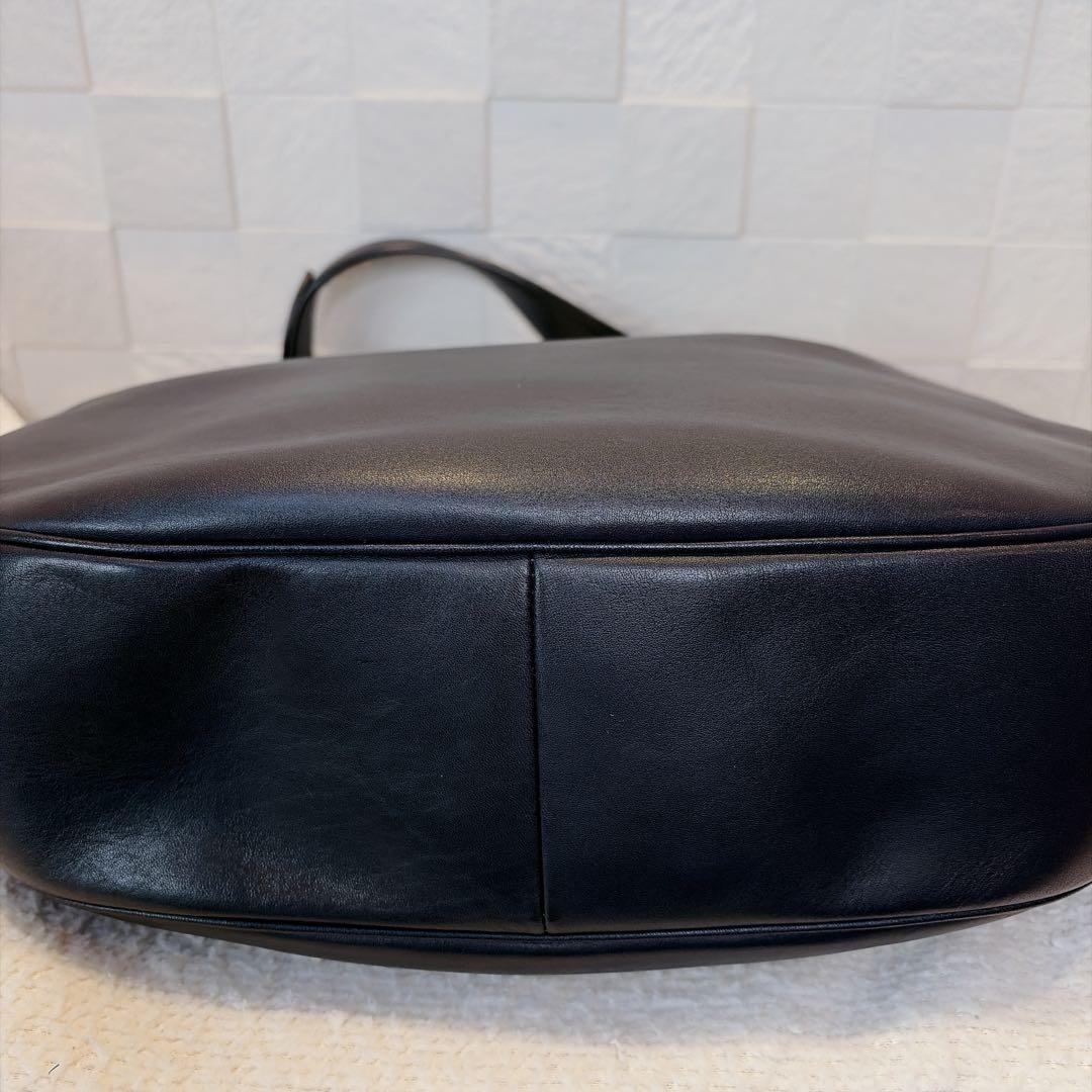 【美品】COACH コーチ ホーボー ショルダーバッグ ハンドバッグ ブラック