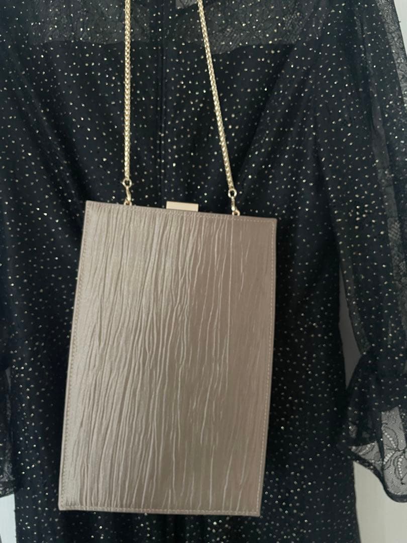 AIMER 縦型クラッチバッグ ベージュ