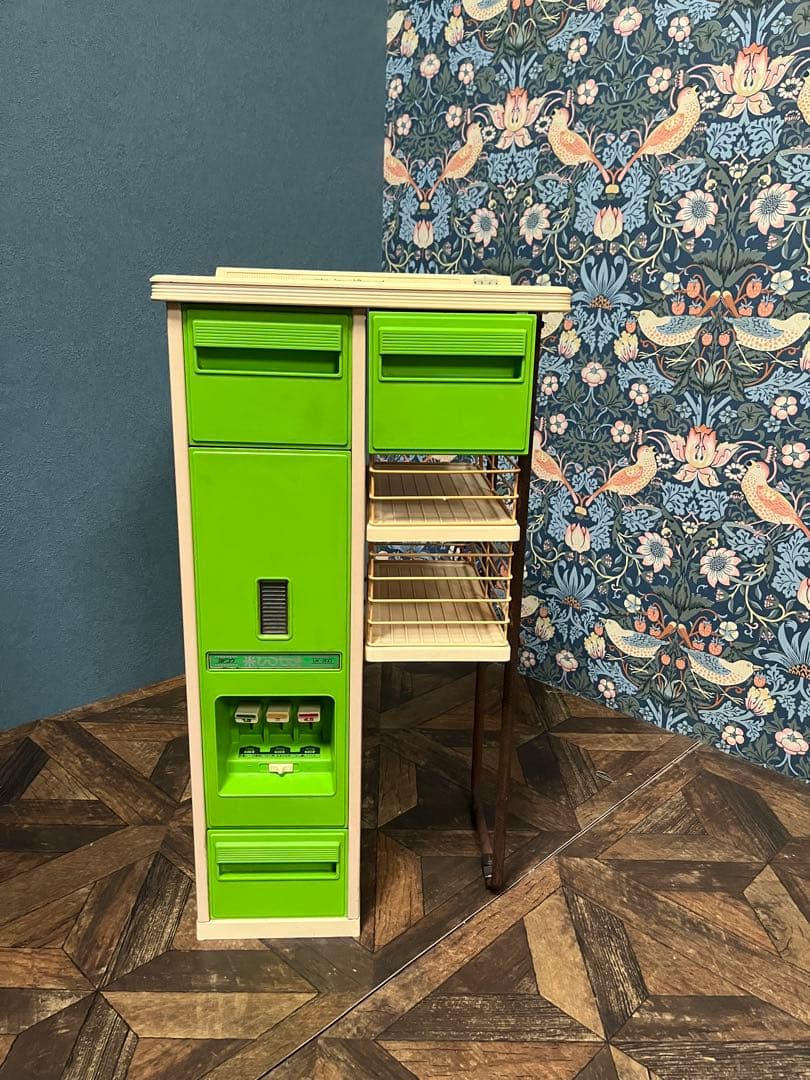 米櫃 ライスボックス インテリア 昭和レトロ 当時物 レトロポップ 緑 グリーン