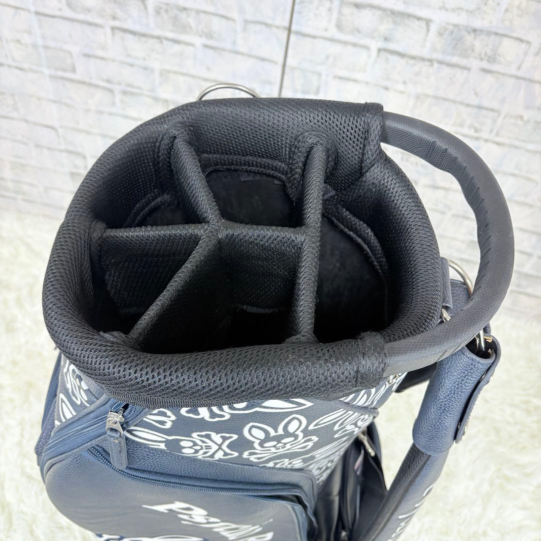 Psycho Bunny キャディバッグ ネイビー サイコバニー モノグラム