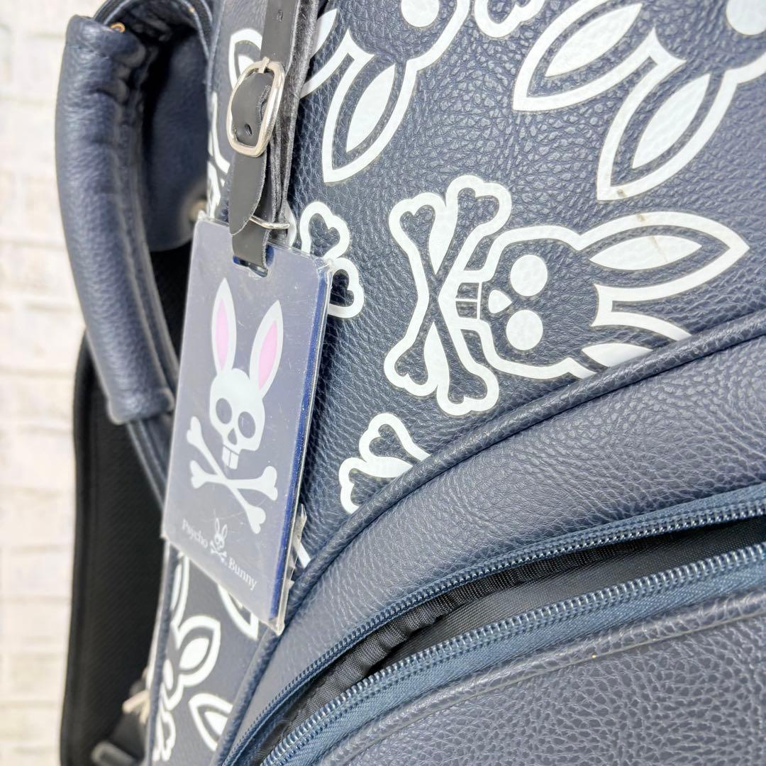 Psycho Bunny キャディバッグ ネイビー サイコバニー モノグラム