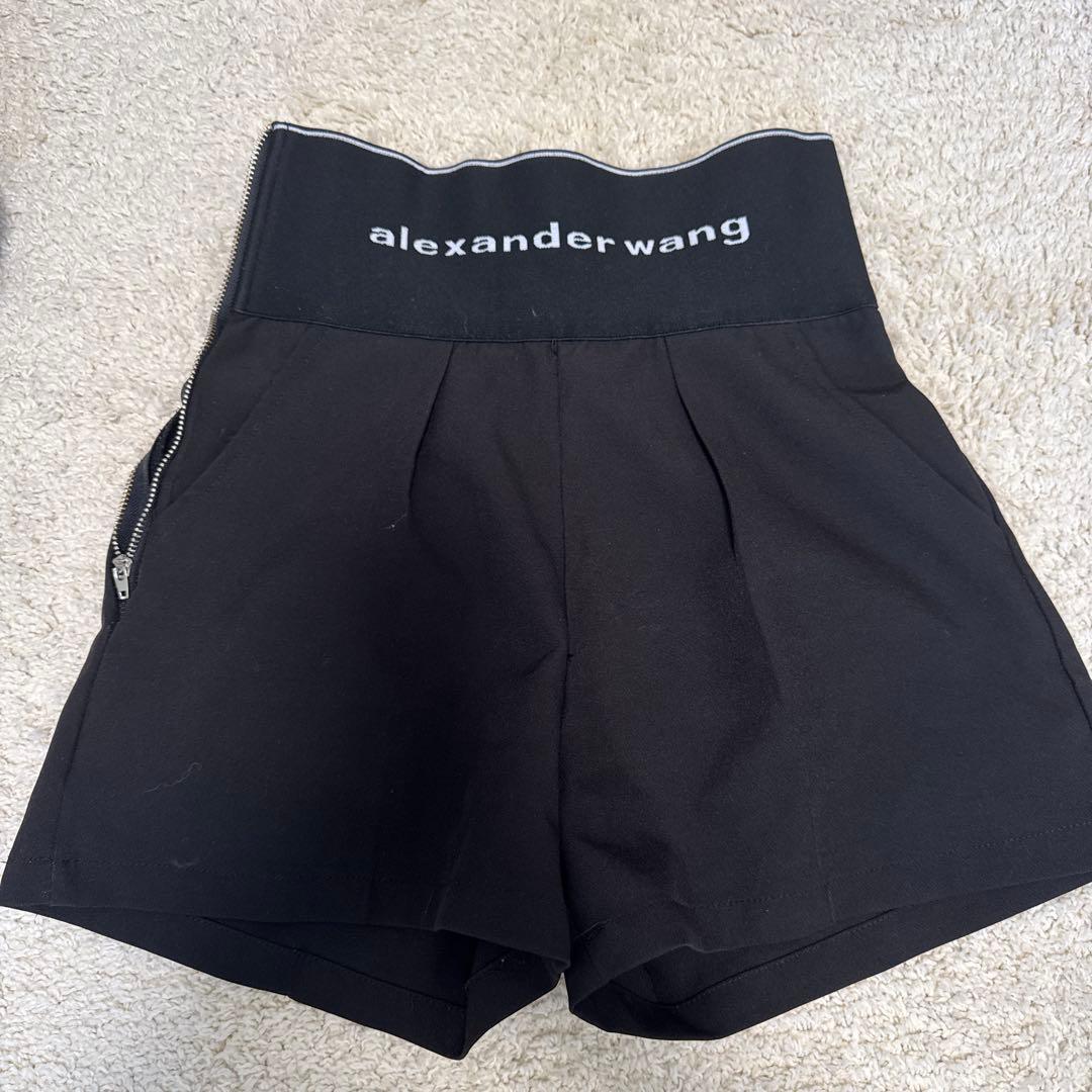 alexander wang ブラックショートパンツ