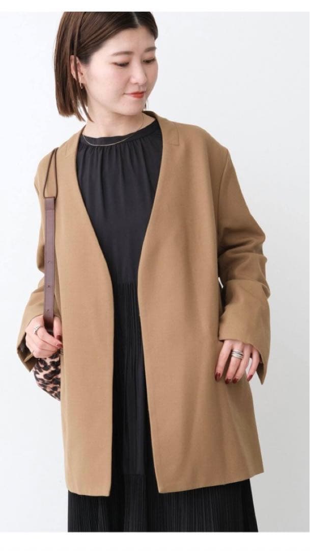 新品・未使用　Spick and Span ウールノーカラージャケット