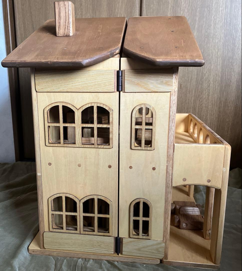 と*こ様 木製2階建てドールハウス