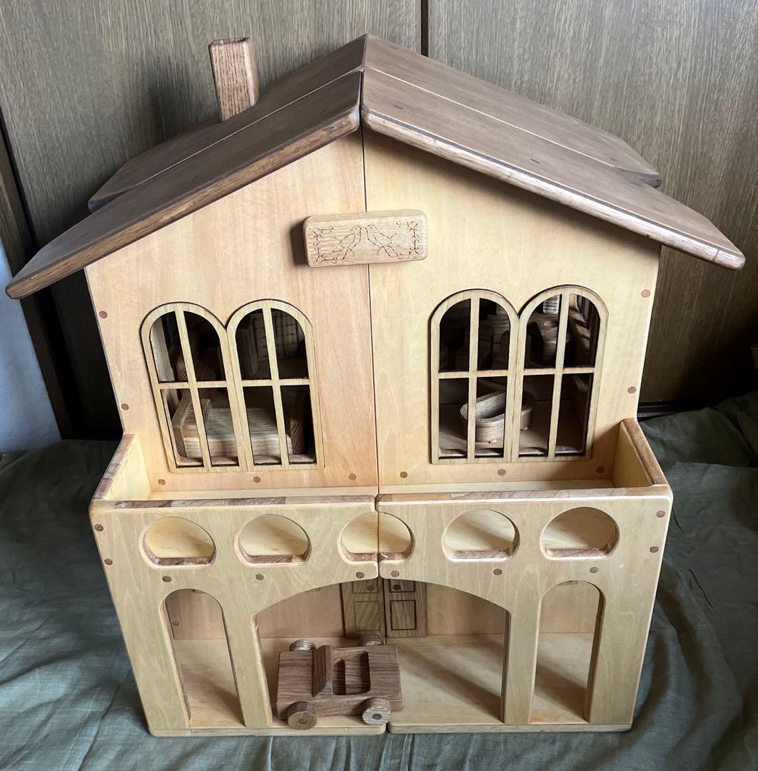 と*こ様 木製2階建てドールハウス