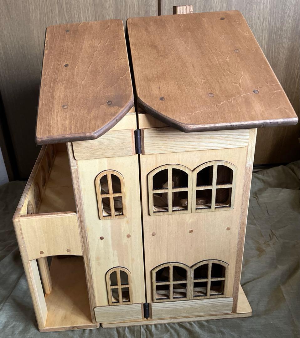 と*こ様 木製2階建てドールハウス