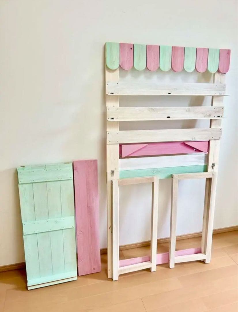 ハンドメイド ディスプレイラック 4段