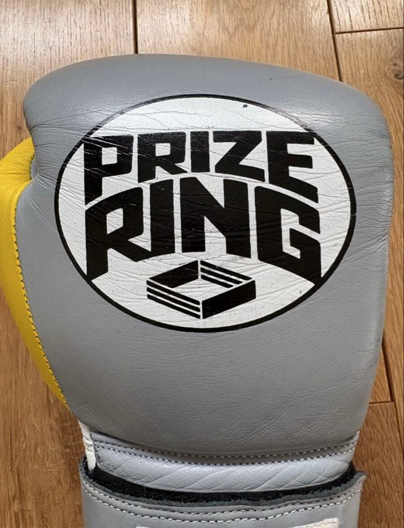 ボクシング PRIZE RING boxing gloves Grey/Yellow 8oz