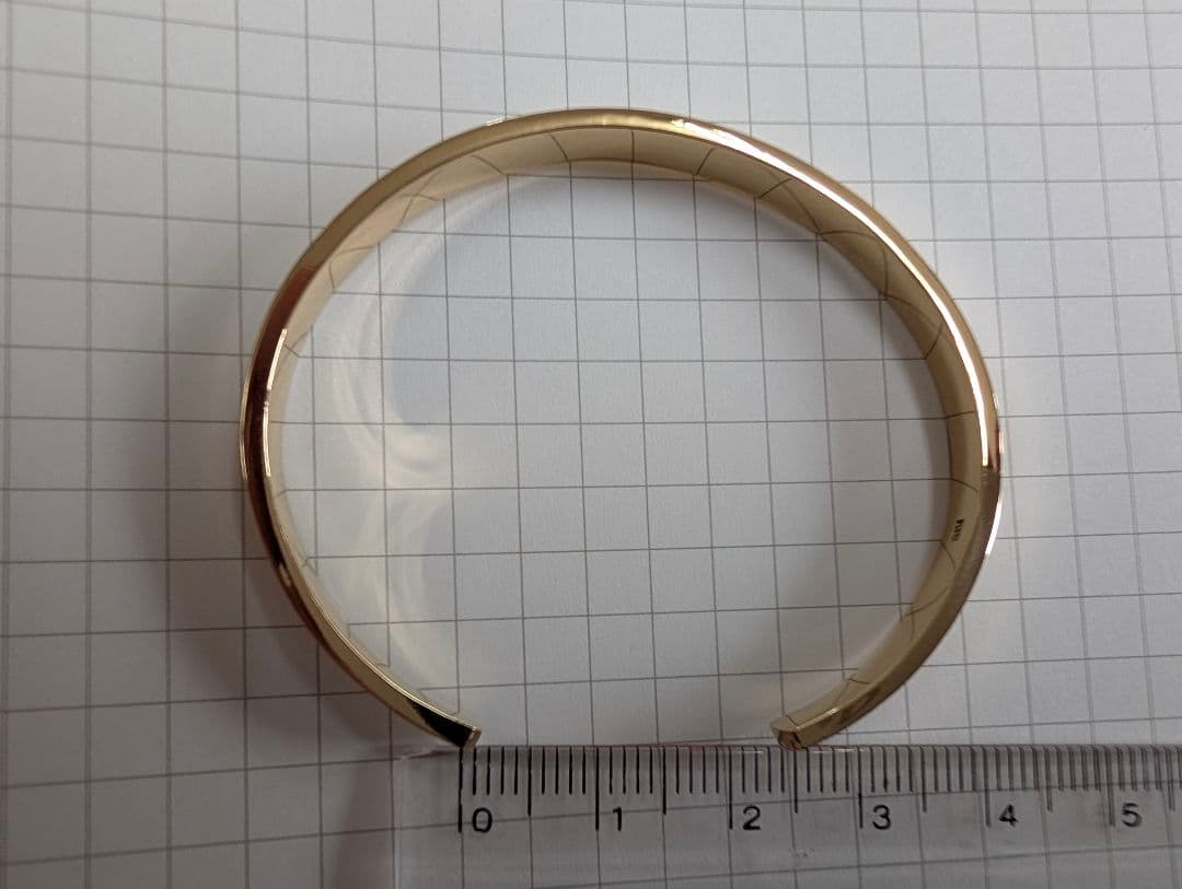 Ｋ１８バングル　ハンドメイド　鍛造