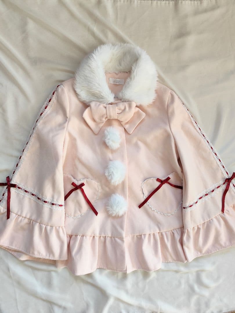 コート プレゼント Aライン ピンク