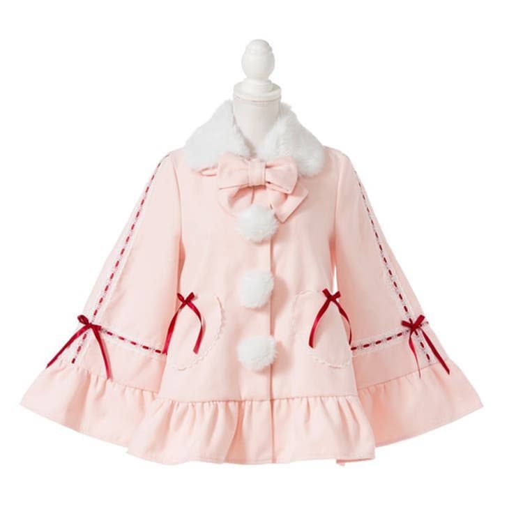 コート プレゼント Aライン ピンク