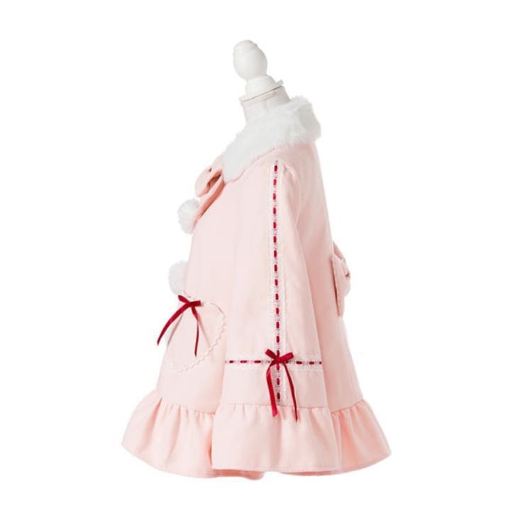 コート プレゼント Aライン ピンク