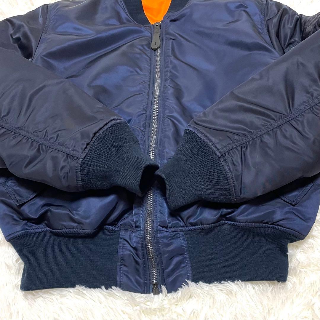 アルファ インダストリーズ MA-1 ボンバージャケット L ネイビー 中綿