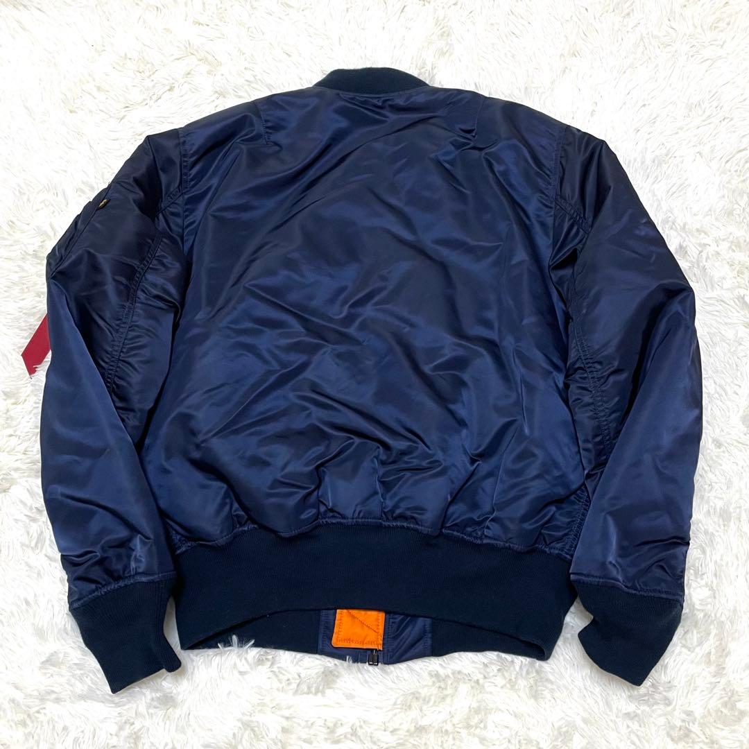アルファ インダストリーズ MA-1 ボンバージャケット L ネイビー 中綿